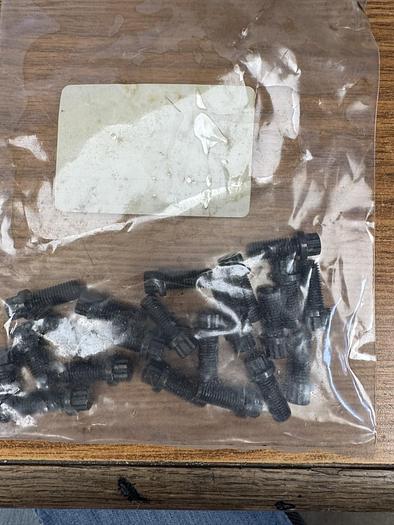 Used Qty25 5/16-24X3/4" ALLOY 12 POINT FLANGE SCREWS BLACK OXIDE GHGC-D1