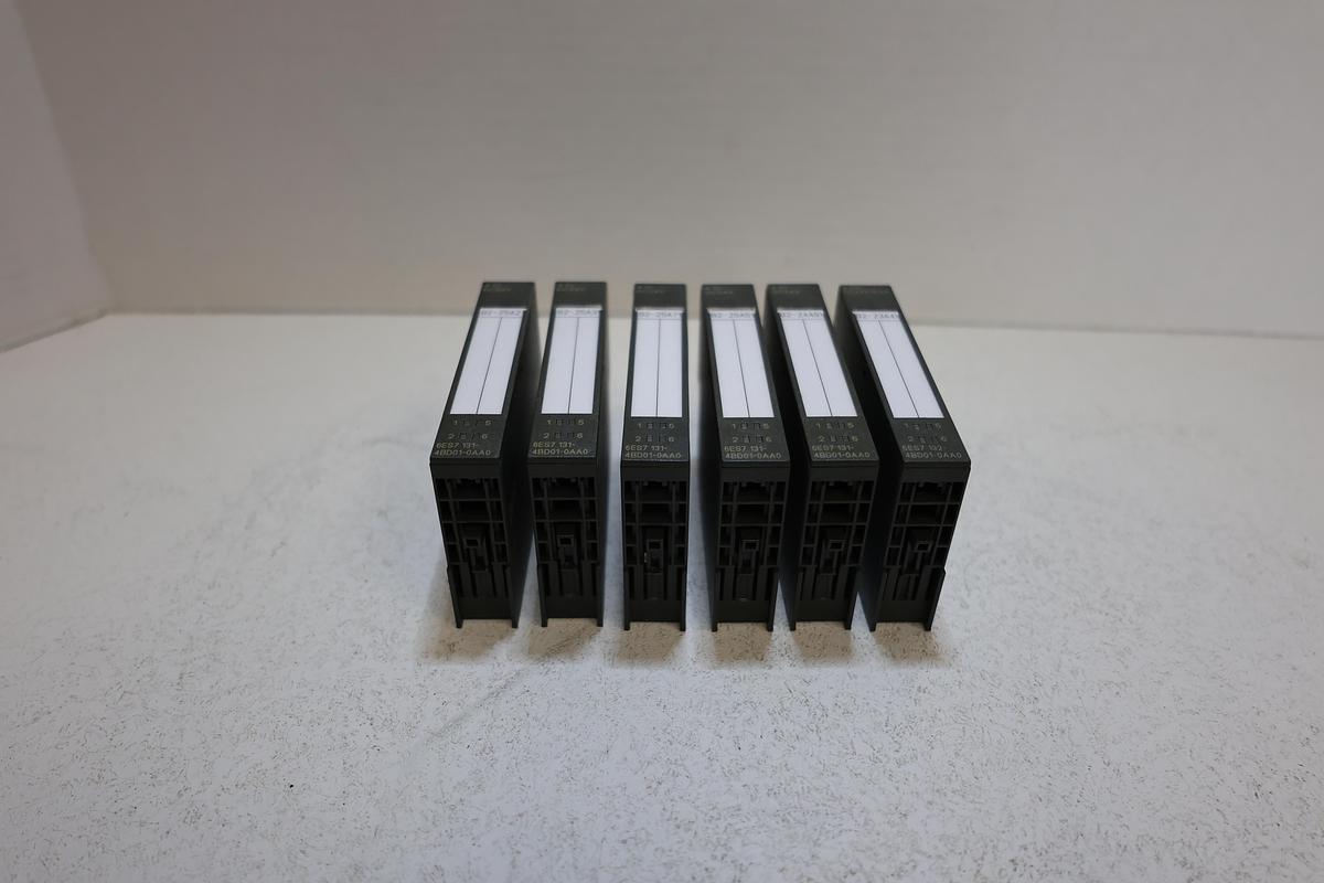 Used Siemens 6ES7 131-4BD01-0AA0 ET200S 4DI 24V DC Input Module Lot of 5