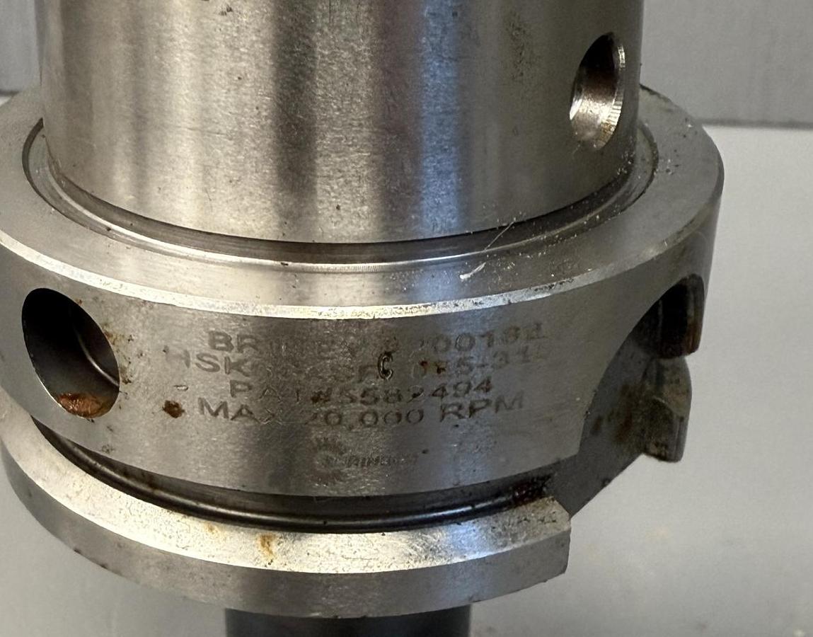 Used Briney HSK63ASFC-025-315 Shrink Fit Tool Holder GHA-GS62