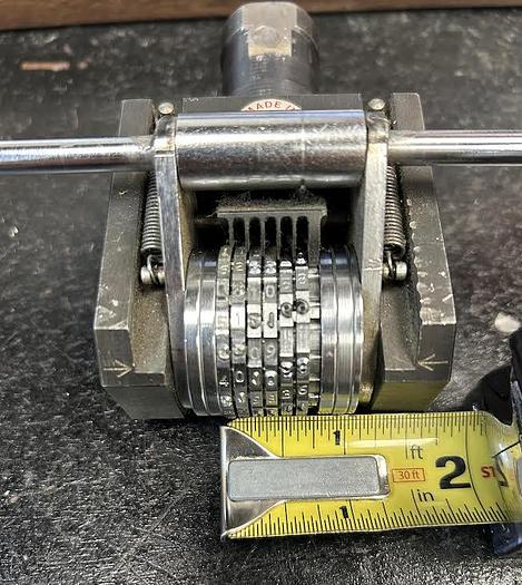 Used Pryor Series 2000 6 Digit (5/8" Total width) Auto Numbering Head - GHA-117