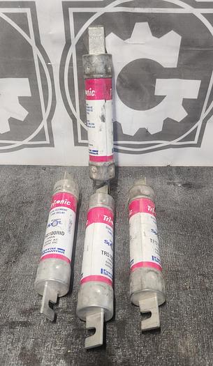 Used Lot of 4 TRS100RID Tri-Onic 100A 600VAC Dual Element RK-5 Time Delay - GHGC-D8