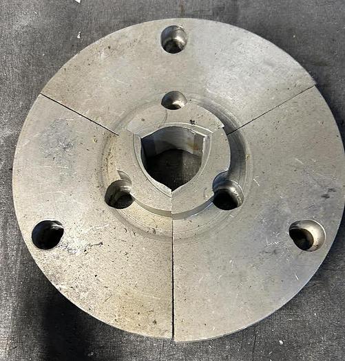 Used Production Turning A1-12-P4 Round Aluminum Soft Jaw for 12" 3 Jaw Chuck - GHB-14