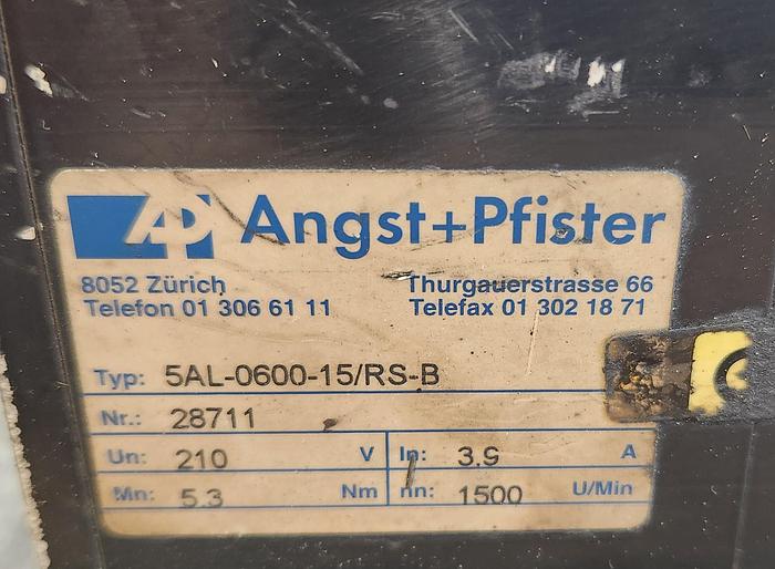 Used Servomotor 5AL-0600-15/RS-B Stegmann - GHA-158-C3