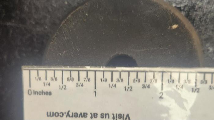 Used Rubber Spacers 1/4" ID X 2 3/8" OD X 2" Thick - GHB-71