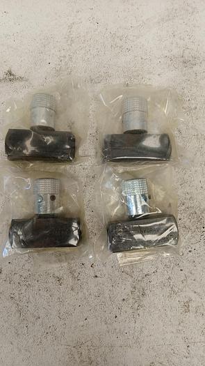 Lot of 4 PARKER NEEDLE VALVE P/N N400S, 5000PSI GH89