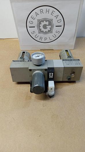 Used Taiyo Air Regulator W/ Filter, Lubricator & Solenoid Valve GH501