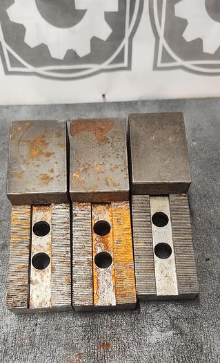 Used ALUMINUM SERRATED SOFT JAWS (set of 3)- GHA-30