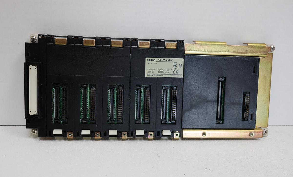 Used Omron CS1W-BC053 CS1 Series 5-Slot CPU Backplane Rack PLC Base Unit Used GHC-34