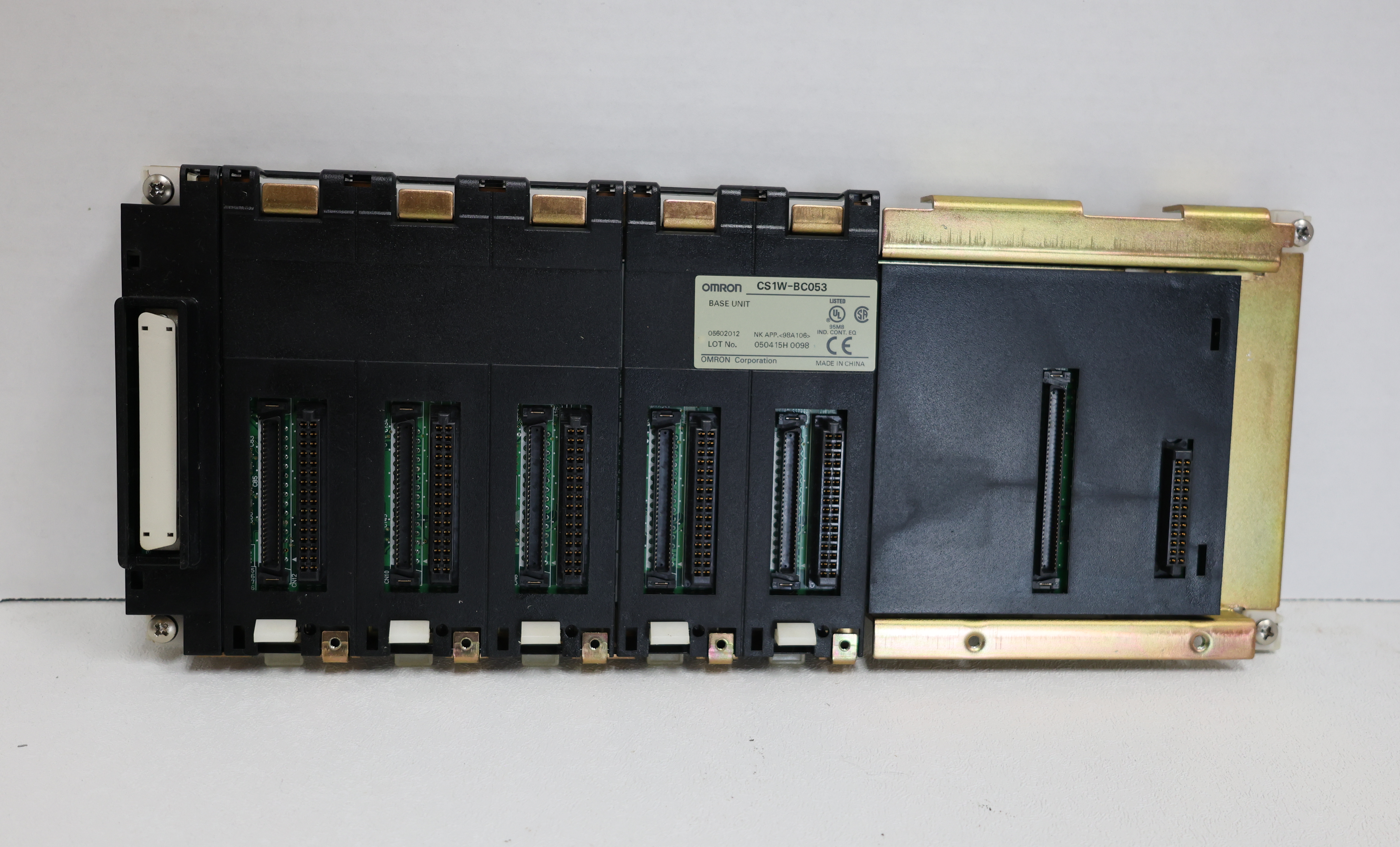 Used Omron CS1W-BC053 CS1 Series 5-Slot CPU Backplane Rack PLC Base Unit Used GHC-34