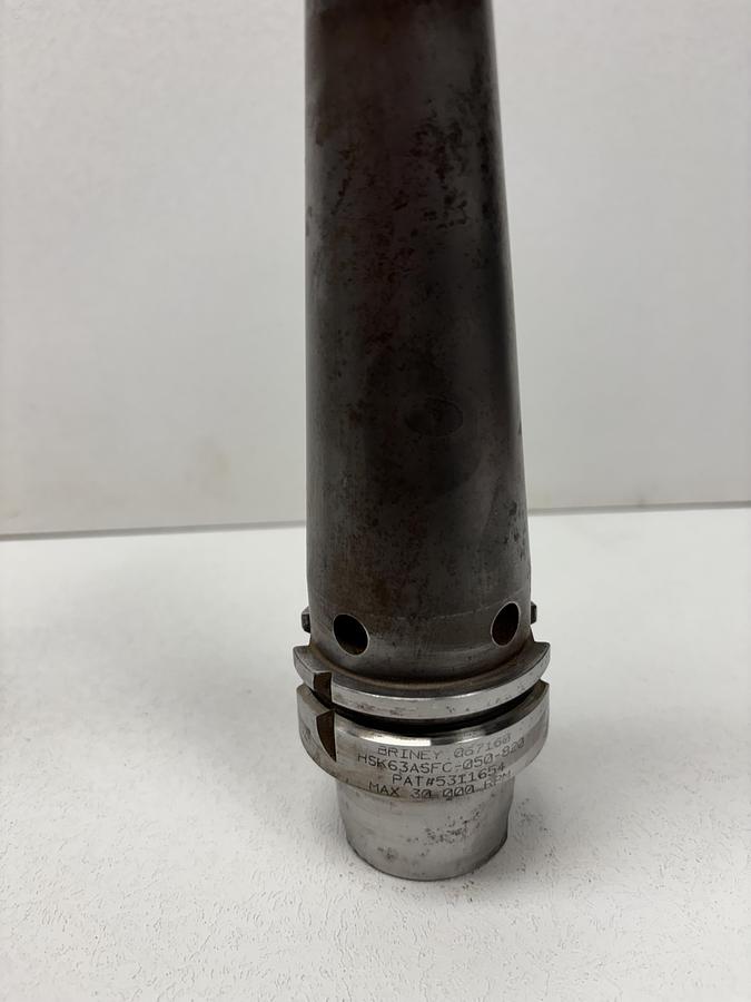 Used Briney HSK63A Shrink Fit Tool Holder HSK63ASFC-050-820 GHA-109