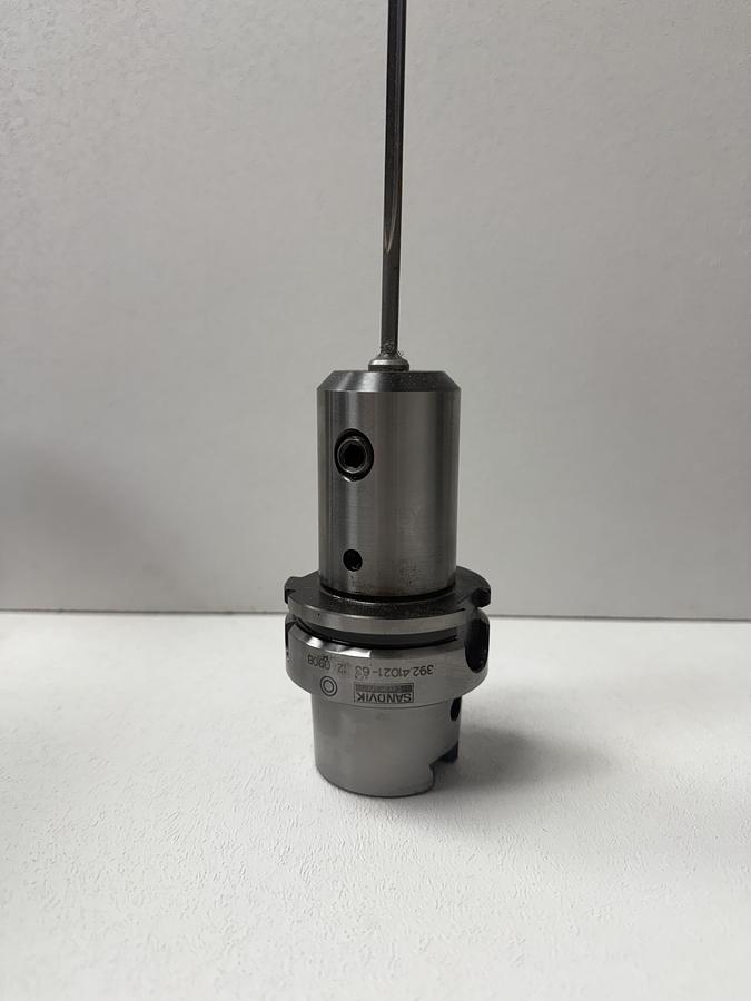 Used Sandvik Coromant 392.41021-63 12 090B HSK to Whistle Notch adaptor GHC-27