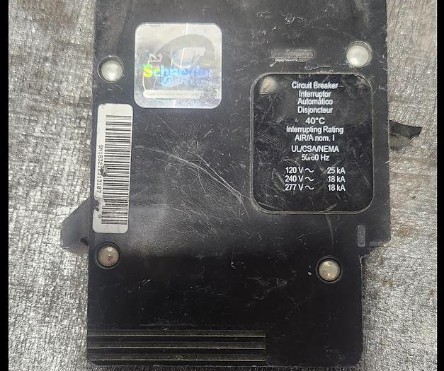 Used Square D EDB14020LH 1 Pole 20 AMP Circuit Breaker - GHB-70