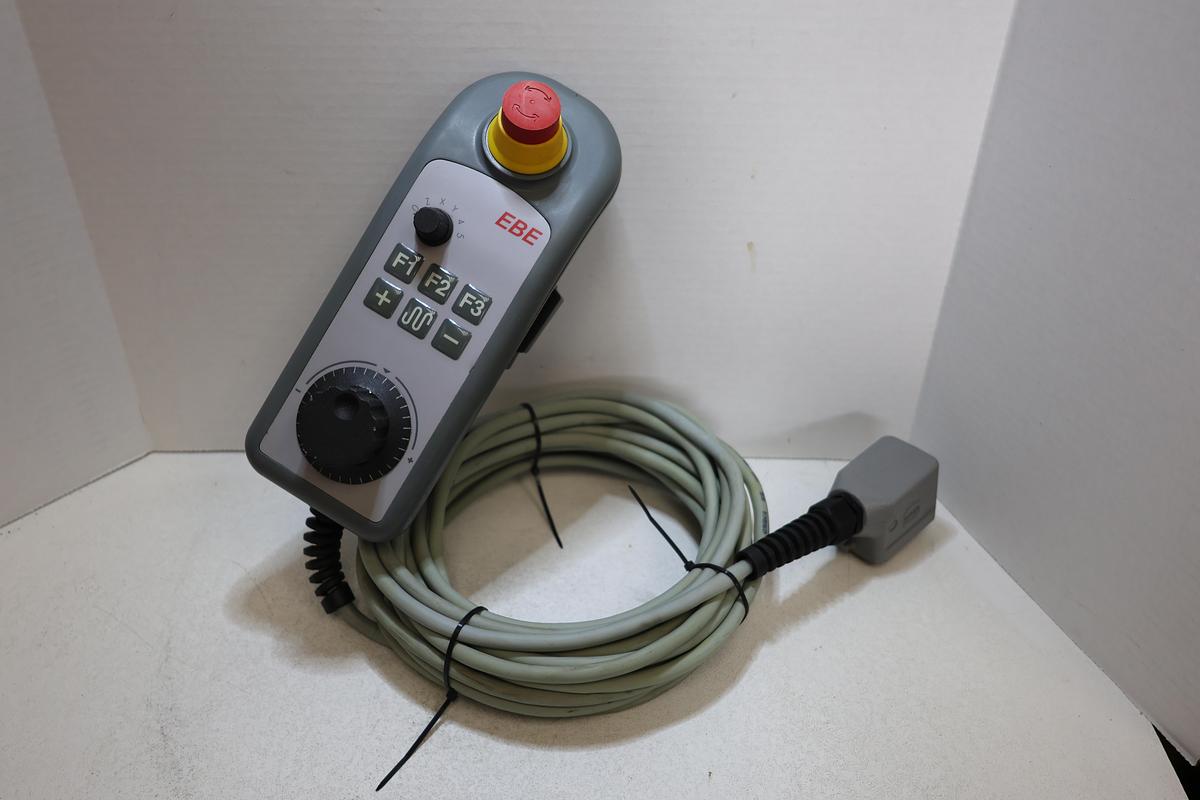 Used EBE CNC Machine Handheld Pendant MPG Remote Harting 24 Pin Male Used