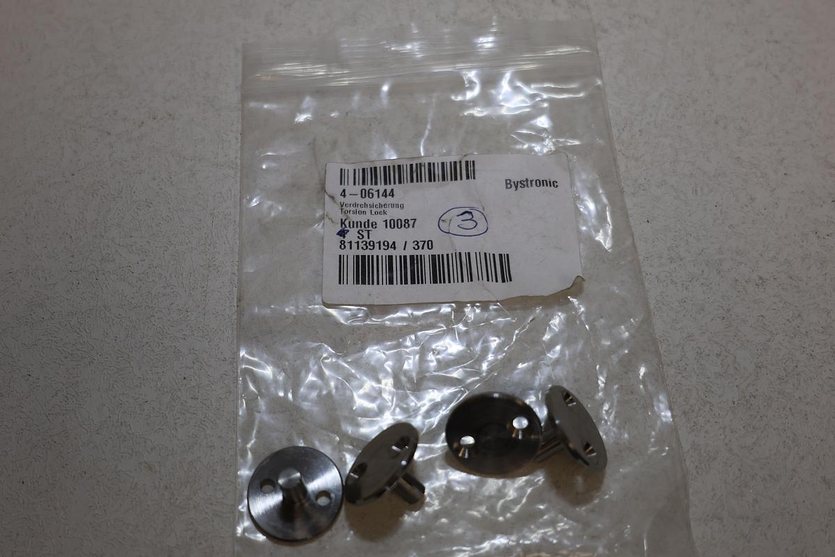 Lot of 4 Bystronic 4-06144 Torsion Locks Verdrehsicherung New OEM