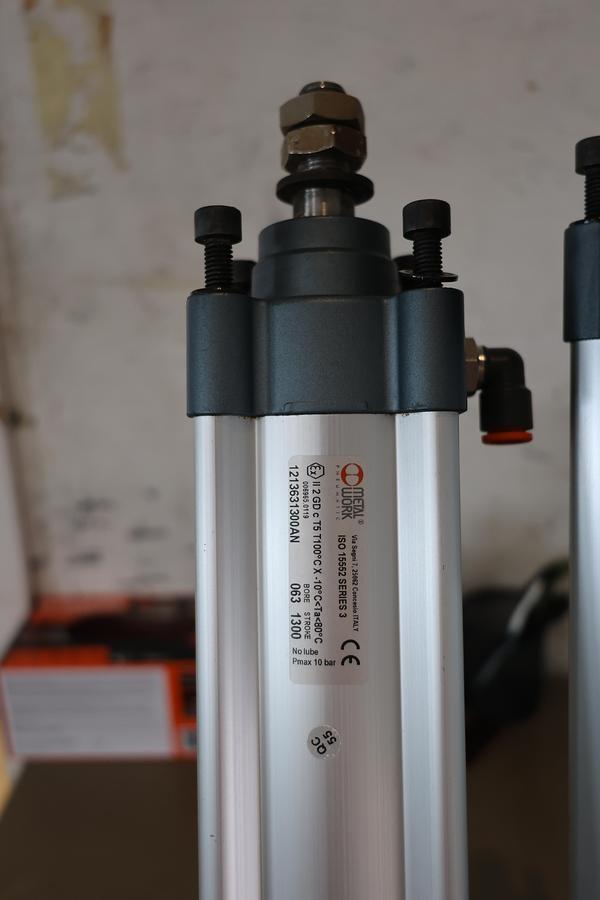 Used Metal Work ISO 15552 Pneumatic Air Cylinder 63mm Bore 1300mm Stroke Used