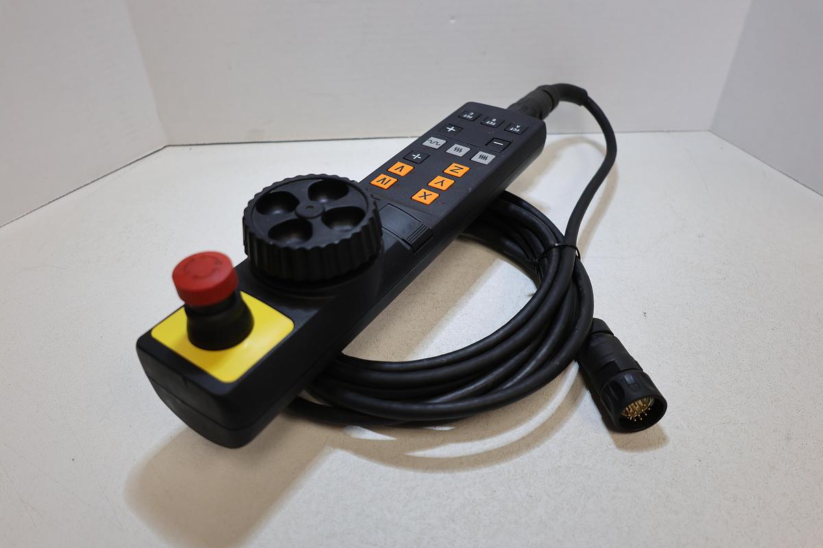 Used Heidenhain HR 410 Handwheel Pendant 16ft Cable 12-Pin Male ID 296469-53