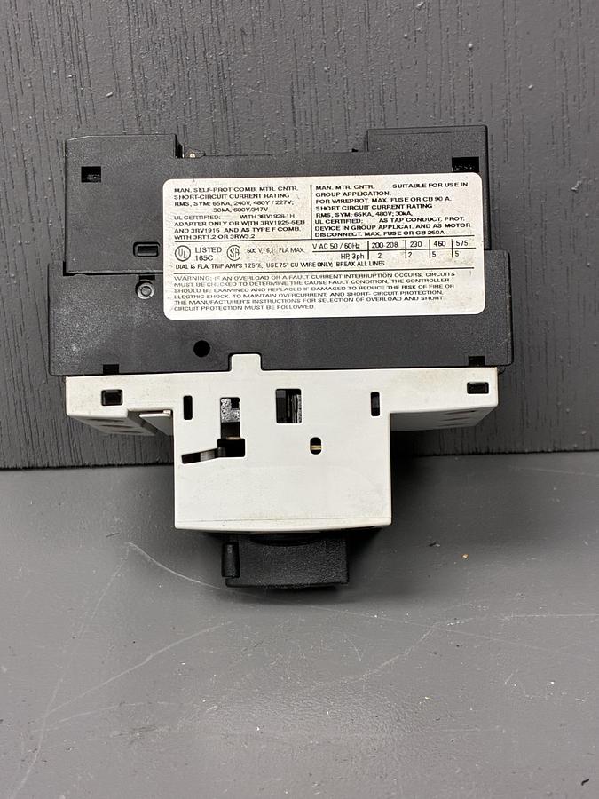Used Siemens 3RV1021-1GA10 Motor Protection Circuit Breaker – 13–18A | 3RV10 Series GHA-140