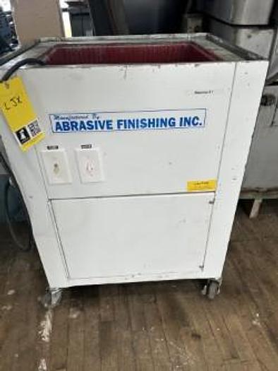 Used ABRASIVE FINISHING INC., SUPER QUIET BURR BENCH DEBURRING UNIT - LJX