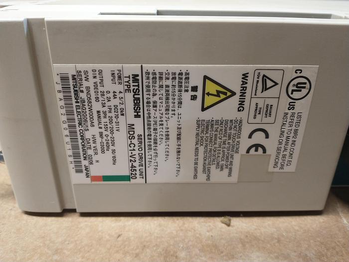 Used MITSUBISHI MDS-C1-V2-4520 SERVO DRIVE UNIT / Amplifier GH120
