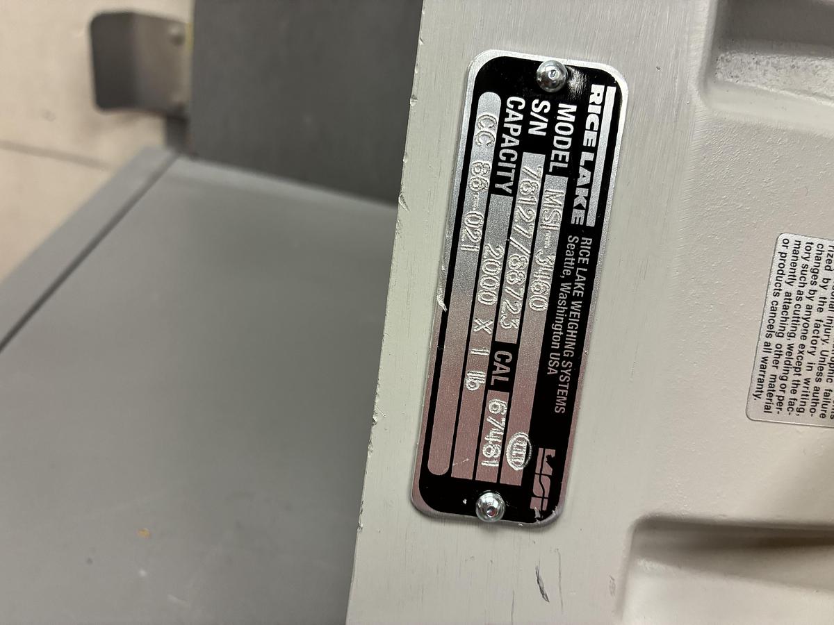 Used Rice Lake MSI-3460 Challenger 3 Digital Crane Scale New/Unused GHC-43