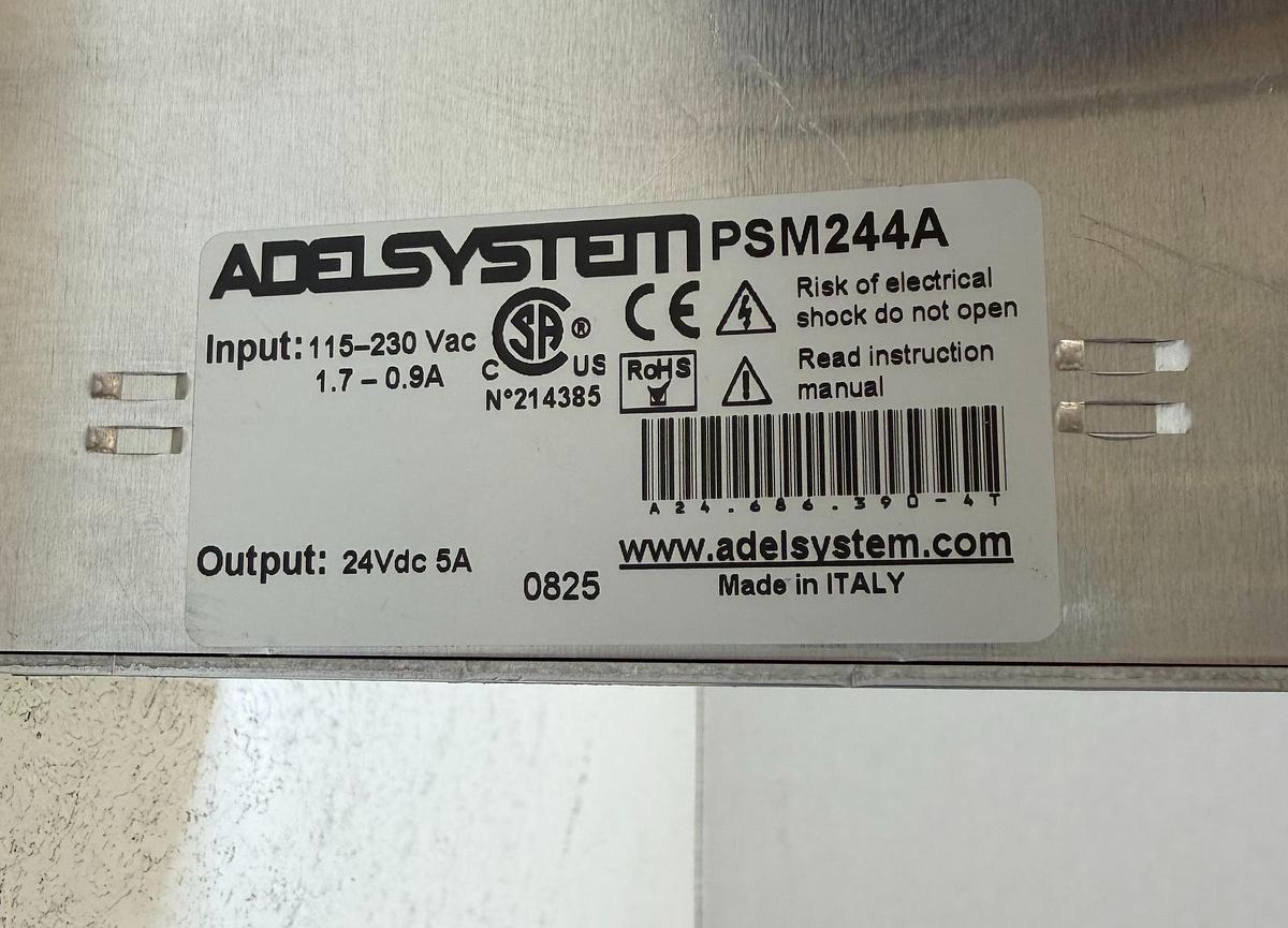 Used ADEL Systems PSM244A DIN Rail Power Supply 24VDC 5A 120W