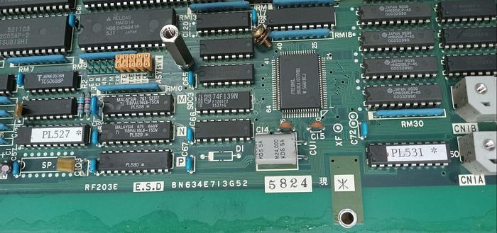 Used MITSUBISHI BOARD BN634E713G52 RF203E - GHC-1-(A2)