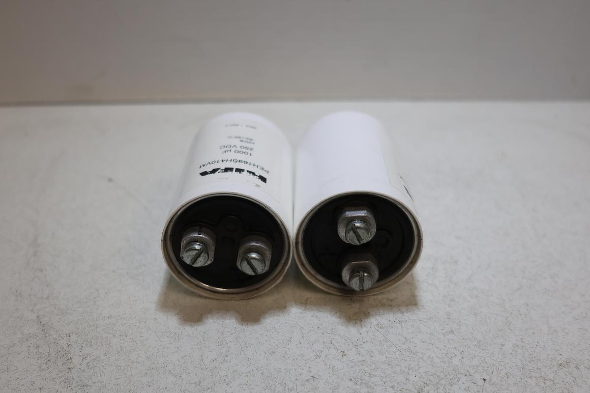 Used RIFA PEH10609SH410VM Capacitor 1000uF 250VDC Electrolytic Lot of 2