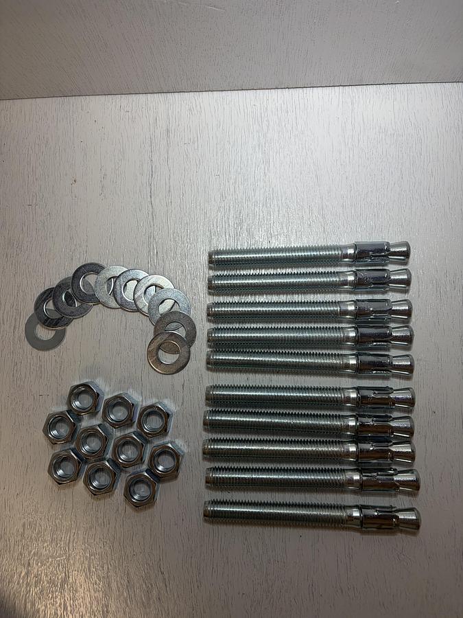 Power Pro Concrete Wedge Anchors 10pc 5/8"X 6"  GHB-64