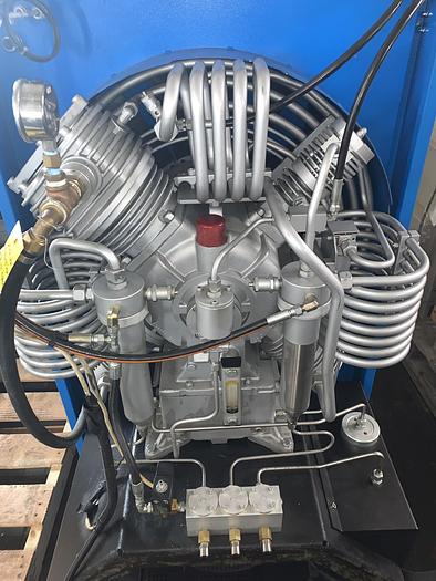 Used Nuvair MCH36/ETS Silent Scuba Tank/Air Compressor 440V/60Hz/52A 6000 PSI GHA-up