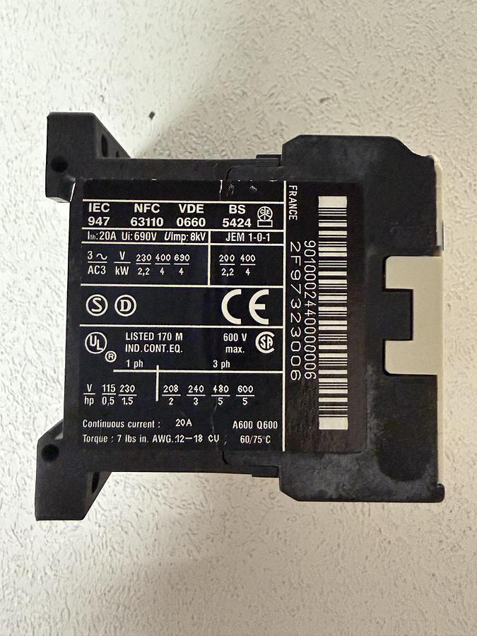 Used LP1K0901 Telemecanique Contactor