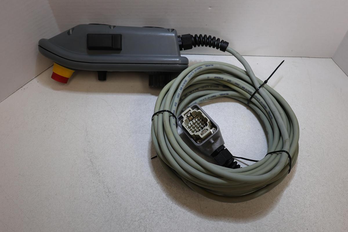 Used EBE CNC Machine Handheld Pendant MPG Remote Harting 24 Pin Male Used