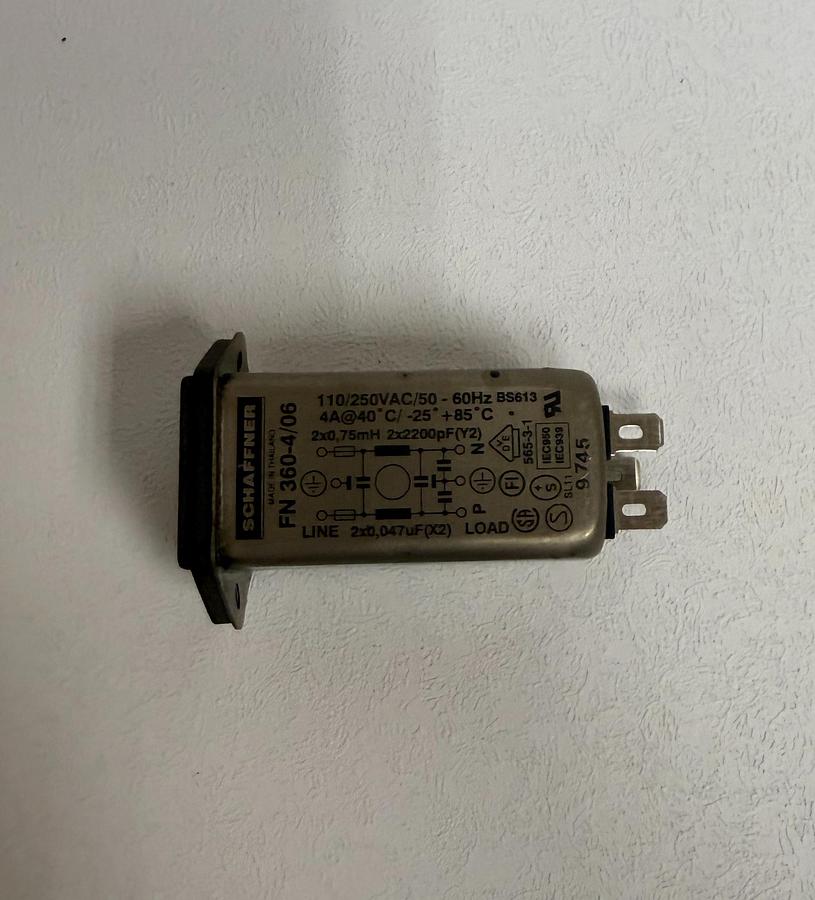 Used Schaffner FN 360-4/06 110/250VAC/50 