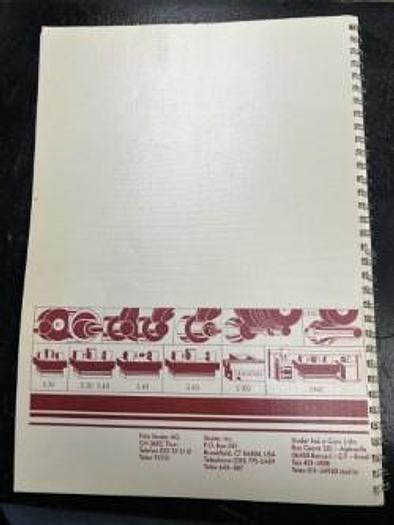 Used Studer S30/S40/S45 Accessory Manual Edition 01.84 - GHA-137