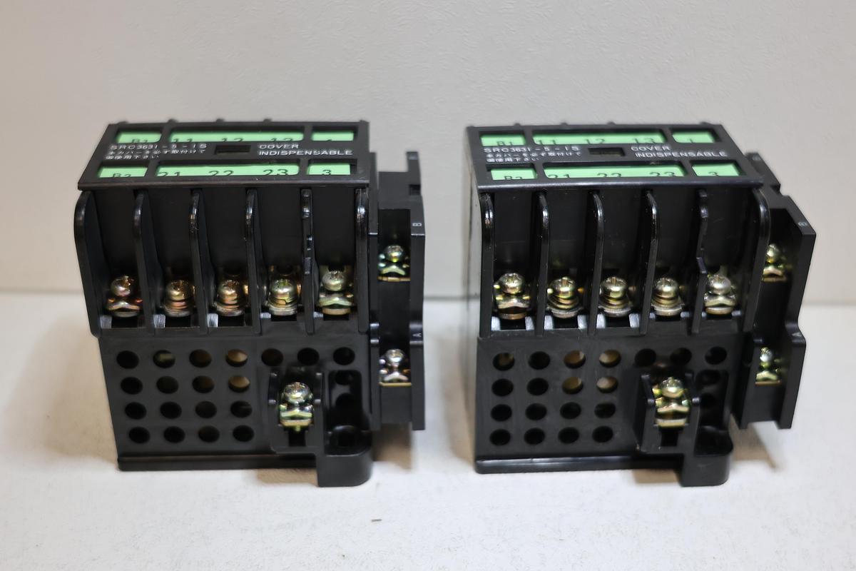 Used FUJI SRC3631-5-1N magnetic contactor 100/100-110V AC 3 Pole (Lot of 2)  GHA-186