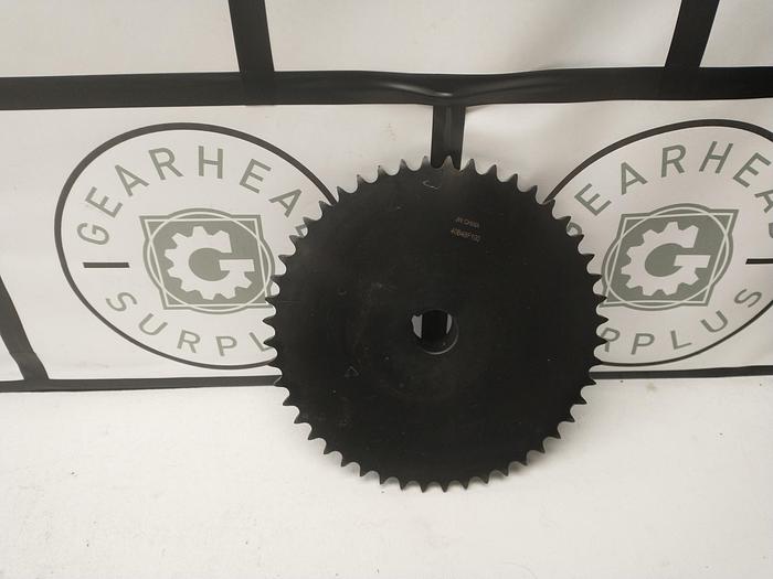 Used 40X48 Keyed sprocket  40 Teeth for #40 Roll Chain, 1in shaft 8in-OD 1.25 Shaft depth GH601