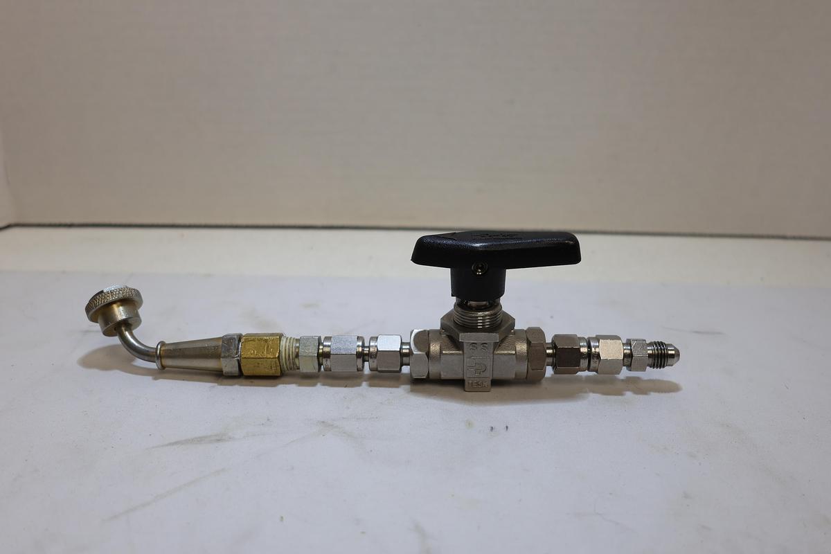 Parker 4Z-B6LJ2-SSP Stainless Dispensing Nozzle Ball Valve Assembly New