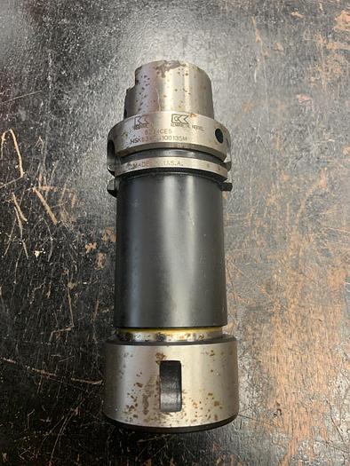 Used Kennametal HSK63ATG100135M Collet Chuck GHA-gs17