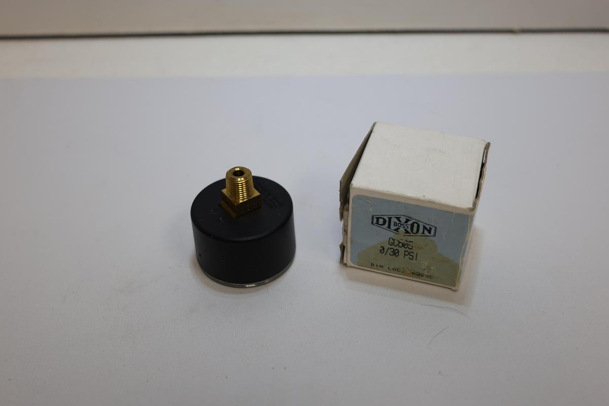 Dixon GC605 Pressure Gauge 0-30 PSI Made in USA NOS Industrial Gauge