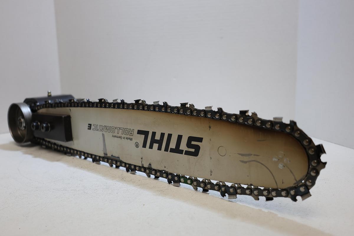Used UNITEAM 19" Stihl Rollomatic E Chainsaw Bar Attachment Sharp Chain Used