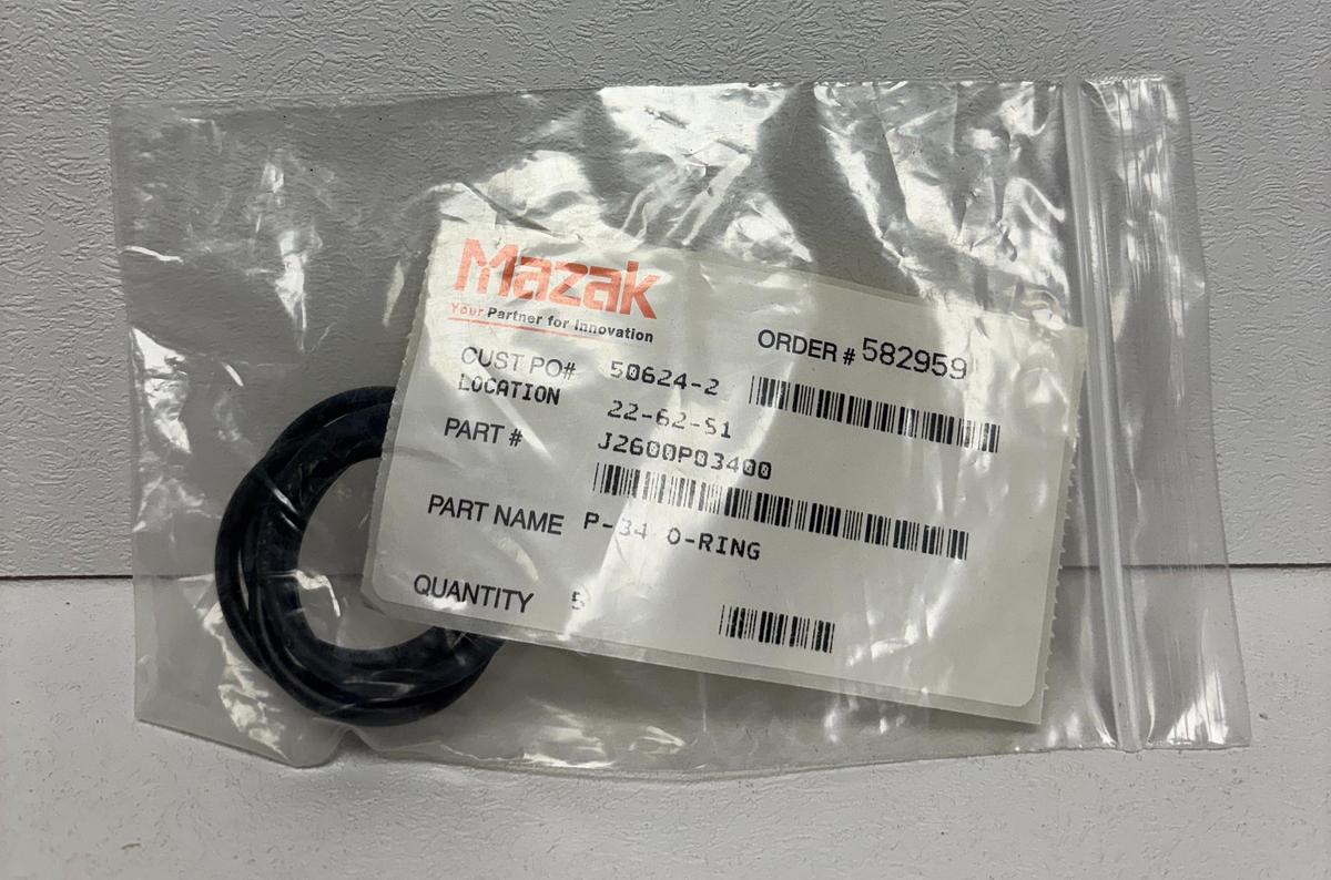Used Mazak J2600P03400 P-34 O-Ring GHC-29