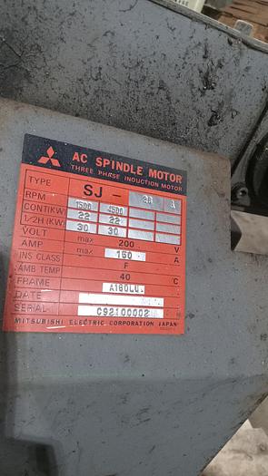 Used Mitsubishi AC Spindle Motor SJ-26A 3 Phase Induction Motor A160LU GH0-0