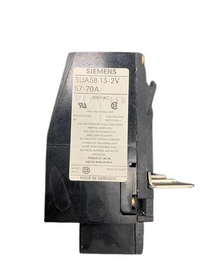 Used Siemens 3UA58 13-2V Overload Relay 57-70A Motor Protection Relay 