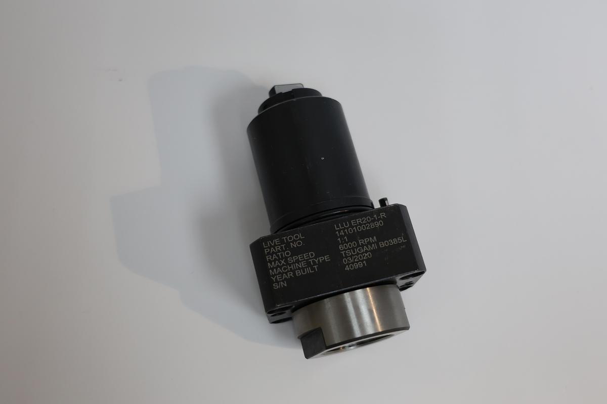 Used Tsugami LLU-ER20-1-R Live Tool Holder ER20 for BO385L CNC Lathe – Tested Used GHA-188