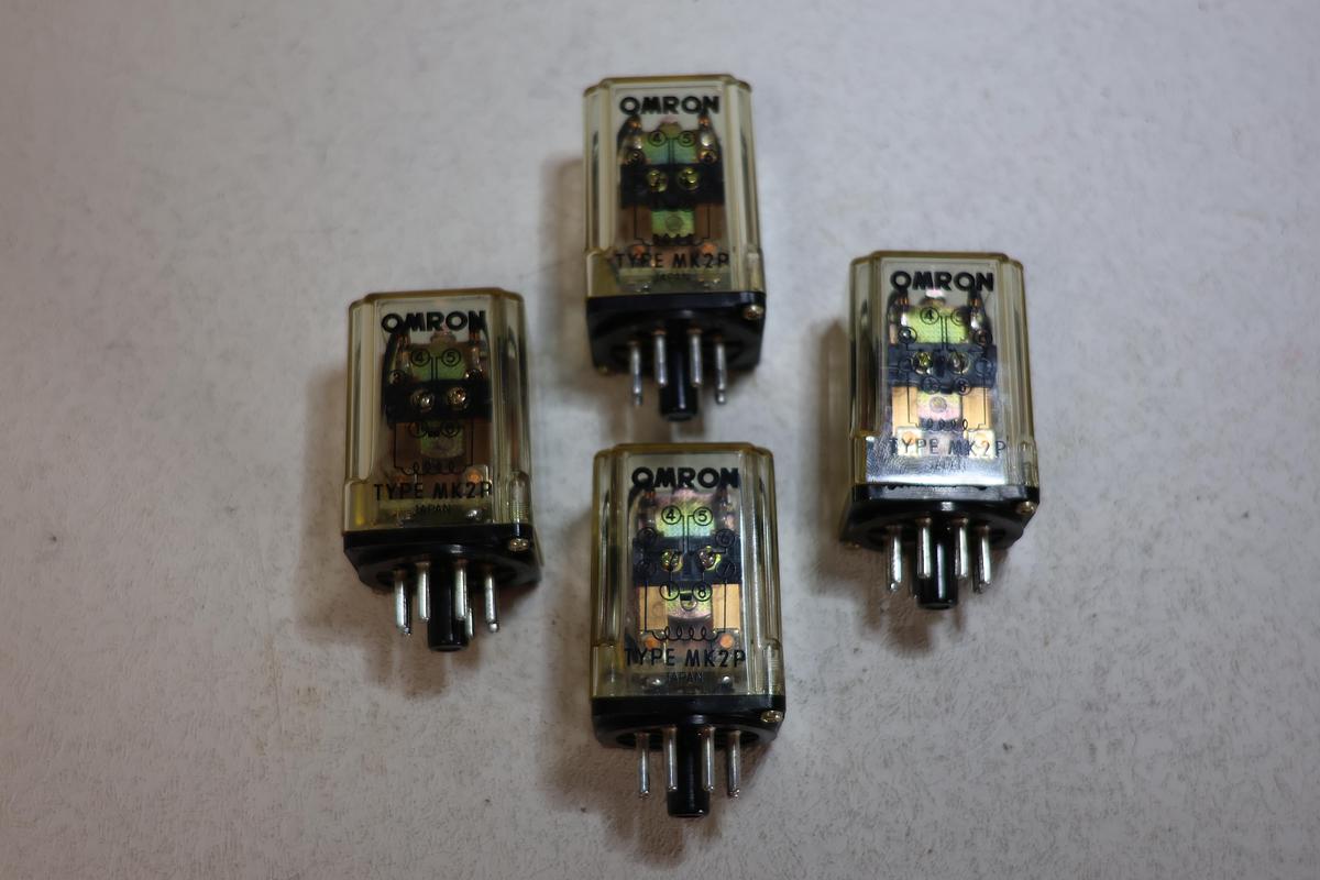 Used OMRON Type MK2P General Purpose Relays 8 pin round DPDT 10AMP DC24V GHA-186