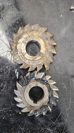 Used Used - 3"x 7/16"x1-1/4" HSS Side Milling Cutter - Straight Tooth - lot of 2 - GHB-49