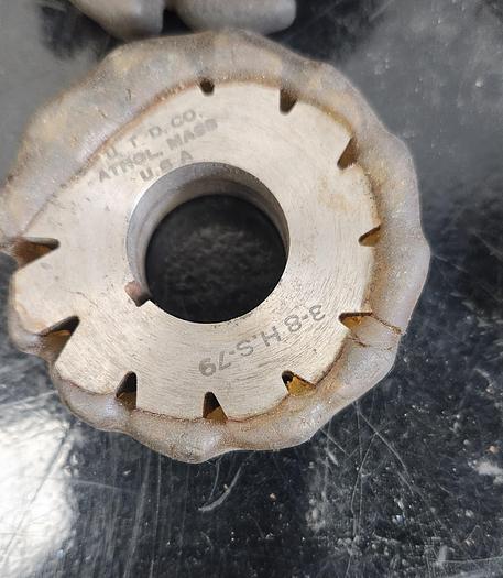 Used Lot of 9 - Assorted Sizes Used Concave Milling Cutters 2"-3-1/2" Diam - GHB-49