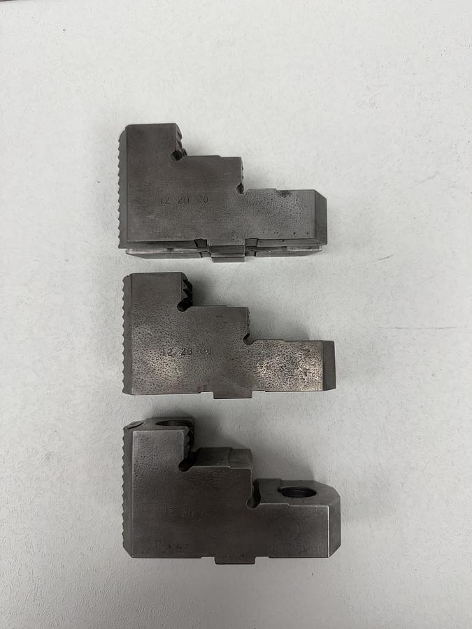 Used Set of 3 Huron Hard Jaws 12MDRJ2S GHC24