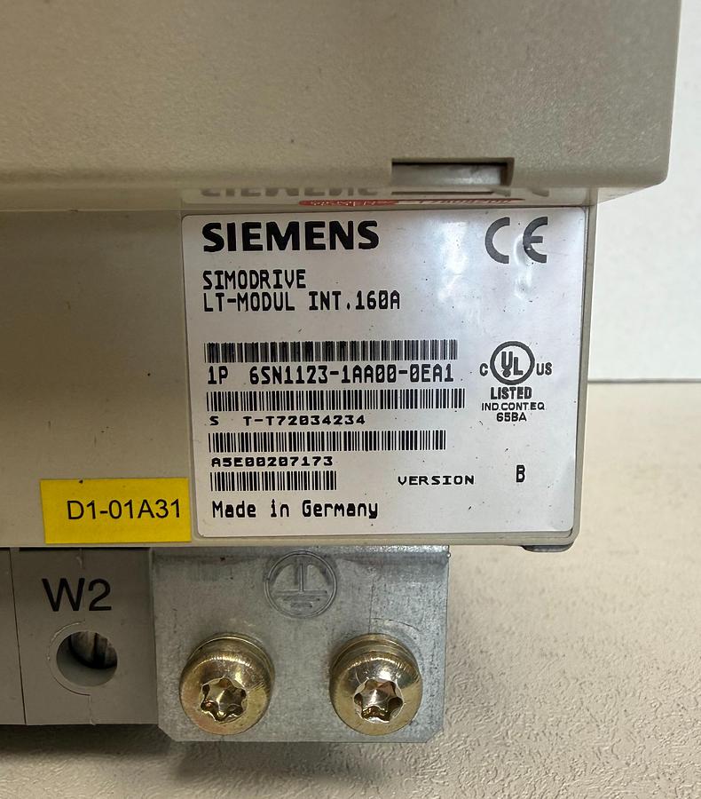 Used Siemens 6SN1123-1AA00-0EA1 Simodrive Power Module, Version B 