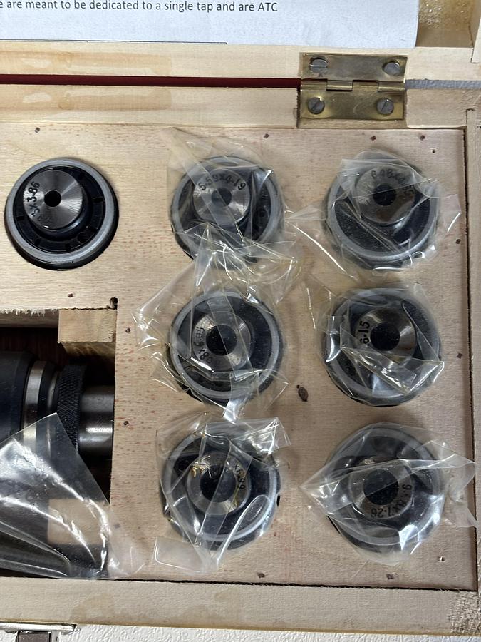 Used Tormach TTS Tapping Head and Collets C#1 GHC-26