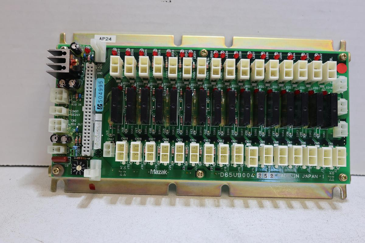 Mazak D65UB004252 Remote I/O Relay PCB Circuit Board – New Old Stock